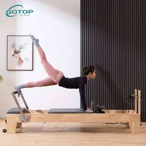 Equipo de máquina de alta calidad a la venta Gimnasio Home Studio Reformador de Pilates de madera usado - Product Image 2