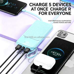 OEM/<span class=keywords><strong>DOM</strong></span> Nouveau modèle PD22.5W Charge rapide 10000mAh avec charge rapide intégrée Double ligne Affichage numérique LED Banque d'alimentation mobile - Product Image 3