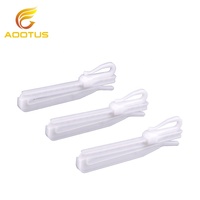 Crochets pour rideaux de douche, 20 pièces, accessoires lourds, en plastique, pour rideaux de douche
