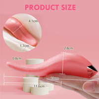Beliebtes Design Vibrator Bester Vibrator für Frauen mit Leckfunktion und Vibrierender Zunge