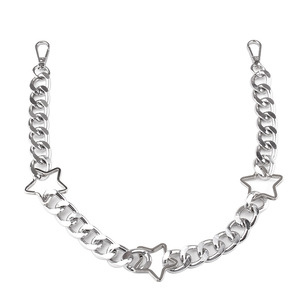 โซ่คาดเอวสไตล์พังก์สตาร์เมทัลแบบชั้นเดียว โซ่หนาสำหรับผู้หญิง สวมใส่ได้ทุกวัน ทำจากโลหะผสมสังกะสี - Product Image 5