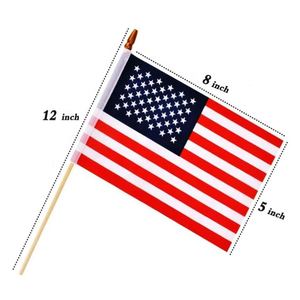 Banderas Personalizadas para Agitar con la Mano, 10x15cm y 14x21cm, Buen Precio, Palo de Madera o Plástico, para Celebraciones y Publicidad - Product Image 1