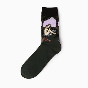 Chaussettes colorées en coton pour hommes et femmes, motif <span class=keywords><strong>Van</strong></span> <span class=keywords><strong>Gogh</strong></span>, peinture à l'huile, nouvelle collection 2021 - Product Image 3