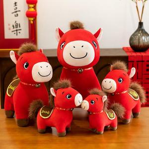 2026 cinese nuovo anno cavallo mascotte peluche feste tradizionali regali decorazione cavallo peluche giocattoli di peluche - Product Image 2