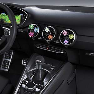 <span class=keywords><strong>Ambientadores</strong></span> de flores para coche para mujer, Clips de ventilación, decoración Interior de coche, adornos bonitos, accesorios de coche + girasol - Product Image 4