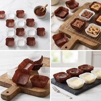 Gobelets en papier jetables personnalisés pour la pâtisserie, résistants à la graisse, pour cupcakes et muffins, pour boulangerie