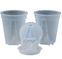 Pots de culture pour orchidées en plastique PP, respirants, robustes, légers, écologiques, pour le contrôle des racines, pour fenêtre, maison, bureau