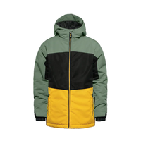 Veste de ski pour homme, coupe-vent, personnalisable, pour station de ski, veste matelassée pour snowboard, mélange de couleurs, thermique, double anorak pour snowboard et ski