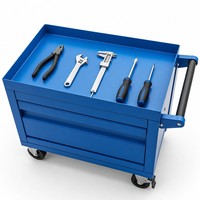 Chariot à outils en acier sur mesure, chariot de rangement mobile pour garage et atelier, boîte de rangement pour outils sur roulettes