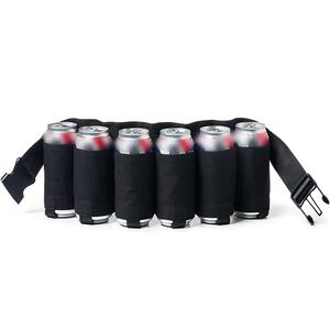 Bolsas para Almacenamiento de Alimentos, Cinturón Porta Botellas de Cerveza, Porta Latas de Bebidas, Bolsa Ajustable para la Cintura con Capacidad para 6 Latas - Product Image 4