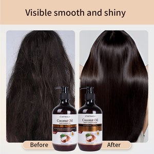 Ensemble Shampooing et Après-Shampooing à l'Huile de Coco Marque Blanche pour des Cheveux Lisses et Brillants – Soin Nourrissant et Hydratant en Profondeur - Product Image 4