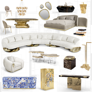 Solución Llave en Mano para Proyecto de Villa, Muebles Italianos de Lujo Completos, Juego de Mesa y Sillas de Comedor Moderno para 10-12 Personas - Product Image 1