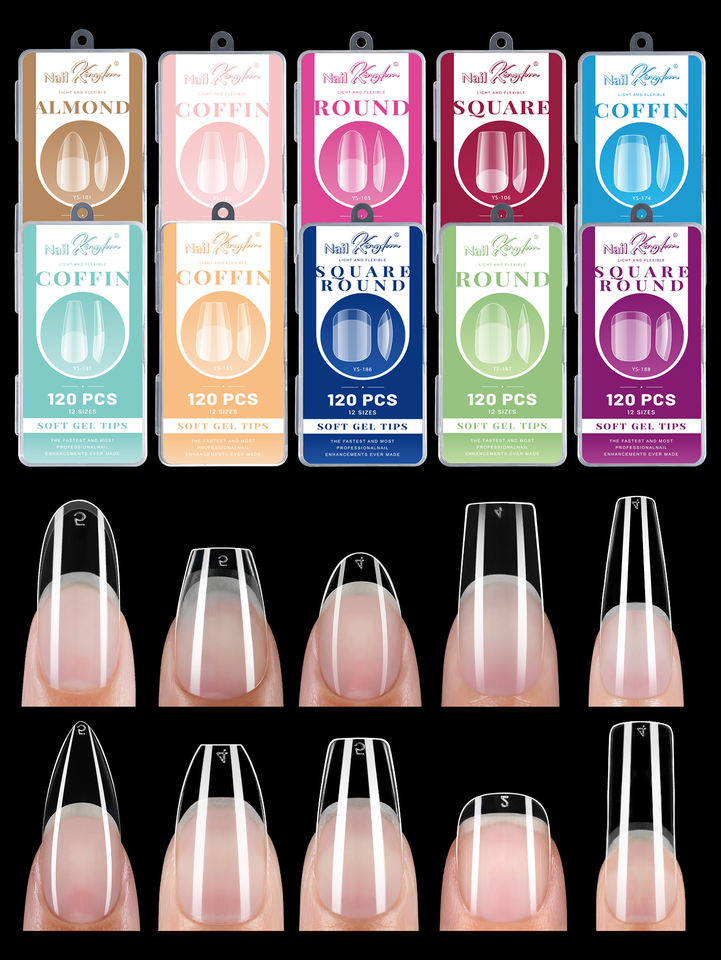120 Pieces of PP Box with Semi Frosted PMMA Material, Super Strong Nail ...