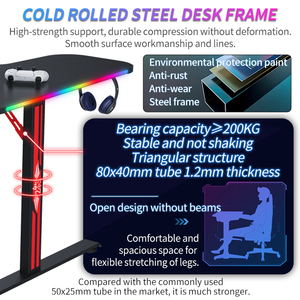 140Cm/160Cm/180Cm Hình Ảnh Hiện Đại Màu Đen Lớn Chơi Game Bàn L Hình Dạng Hai Người Lớn Miễn Phí Mẫu Máy Tính Chơi Game Bàn Cho <span class=keywords><strong>PC</strong></span> - Product Image 6