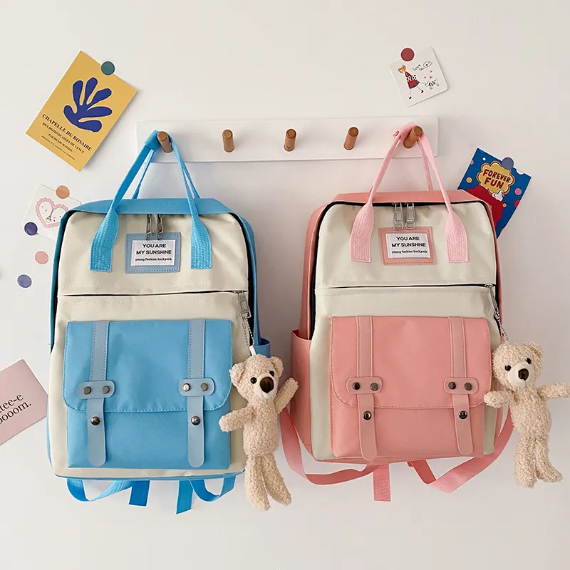 Low Price Girls Bag Packs Back Pack Bag Canvas Backpack For Women