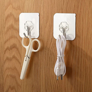Slip <b>Hook</b> Plastic Polished Wall Mount Key Holder Door Back <b>Hanging</b> <b>Hook</b> - Product Image 2