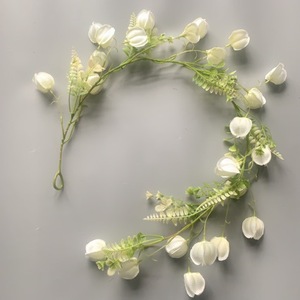 Artificial Flower Vines Red Poppy Style Green <b>Leaves</b> Indoor <b>Wall</b> <b>Decor</b> Wedding Festival Arrangement - Product Image 3