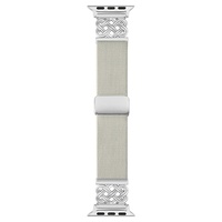 Nouveau bracelet de montre compatible avec les séries 1 à 10 SE, avec fermoir magnétique à nœud chinois, en nylon tissé sergé