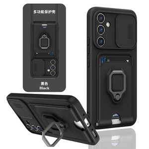 Étui coulissant magnétique <span class=keywords><strong>pour</strong></span> <span class=keywords><strong>Samsung</strong></span> <span class=keywords><strong>Galaxy</strong></span> A26 A36 A56 A10s A14 A54 A24 M34 A05 A33 A53 Shell Card Slot Bumper Cover - Product Image 1