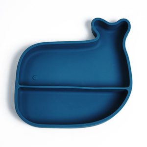 Assiette à ventouse en silicone de qualité alimentaire sans BPA, design divisé, antidérapante, pour tout-petits, bébés et enfants, vaisselle pour les repas - Product Image 5