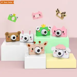 Jumon 2 pouces Durable mignon enfants caméra dessin animé HD écran 24MP enfants jouet cadeau d'anniversaire Photo vidéo appareil photo numérique