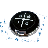 Nouvelle télécommande de portail à code roulant 433 MHz, 4 boutons, mini forme ronde pour barrière de garage, contrôle d'éclairage YET2145