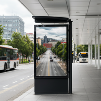Máquina de Publicidad Inteligente a Prueba de Explosiones IP65 con SDK para Autobuses, Señalización Digital Exterior Impermeable, Tótem de Aluminio/Acero Inoxidable
