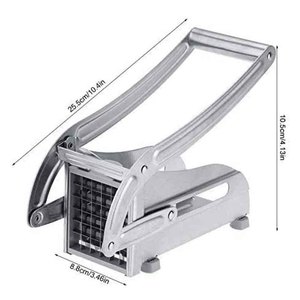 Hộ gia đình Thép không gỉ khoai tây Slicer tay-ép khoai tây chiên & dưa chuột cắt an toàn Hướng dẫn sử dụng hoạt động tạo tác công cụ - Product Image 4