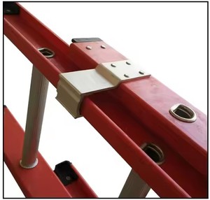 Công Nghiệp 16ft 20ft Kính Thiên Văn Cách Điện Sợi Thủy Tinh Chiều Cao Có Thể Điều Chỉnh Thang FRP Chất Liệu Đôi Trượt Thang Ngoài Trời - Product Image 4