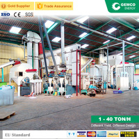 Ensemble complet de petit moulin à granulés de scie à bois de biomasse pour la fabrication de tiges de coton, de Bagasse, d'écorce de riz, de granulés de paille dans le processus de Production