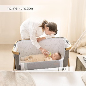 Playkids New Born lettino regolabile multifunzionale bambino portatile <span class=keywords><strong>culla</strong></span> letto <span class=keywords><strong>culla</strong></span> blu metallo culle bambino - Product Image 2