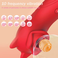 Vibrateur clitoridien et suceur de tétons Sucking Rose avec 10 fréquences, télécommande, 100% étanche, jouet sexuel pour adultes pour femmes