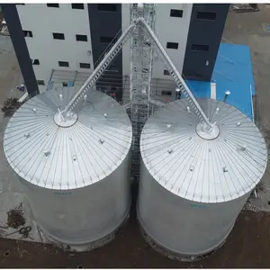 Uzun süre depolama için büyük kapasiteli buğday pirinç çeltik düz alt silo