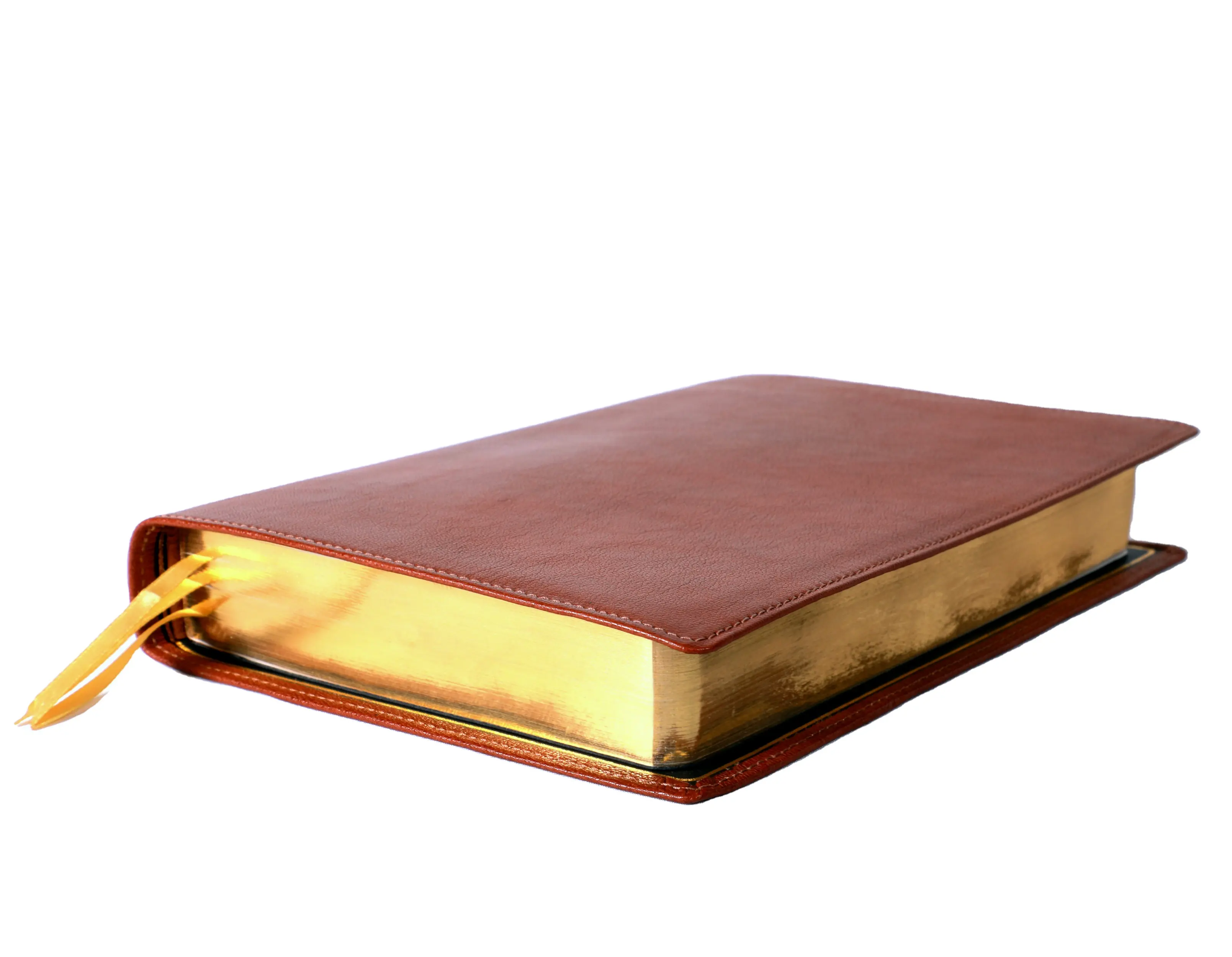 Bibel/Echtes Leder Abdeckung/Bibel Druck/Heißfolienprägung/Blind Präge/Gold Rand Vergoldung