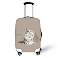 Housse de valise personnalisée avec impression d'animaux en 3D, prix fabricant, fibre de polyester, protection de valise