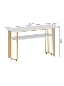 Factory Supply Wholesale Light Luxury Modern Design Style <b>Nail</b> Salon Furniture Set <b>Nail</b> Salon <b>Table</b> and Chair Set - Product Image 6