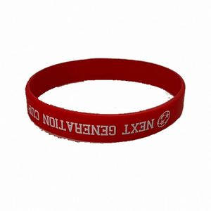 Bracelet en silicone personnalisé QM avec logo, cadeaux de festival, promotion économique, cadeaux de salon professionnel - Product Image 1