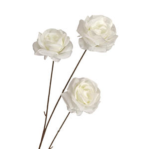 Arrangement de mariage série blanche fleurs artificielles rangée de fausses fleurs en soie pour la décoration d'allée de Hall Art floral en gros - Product Image 5