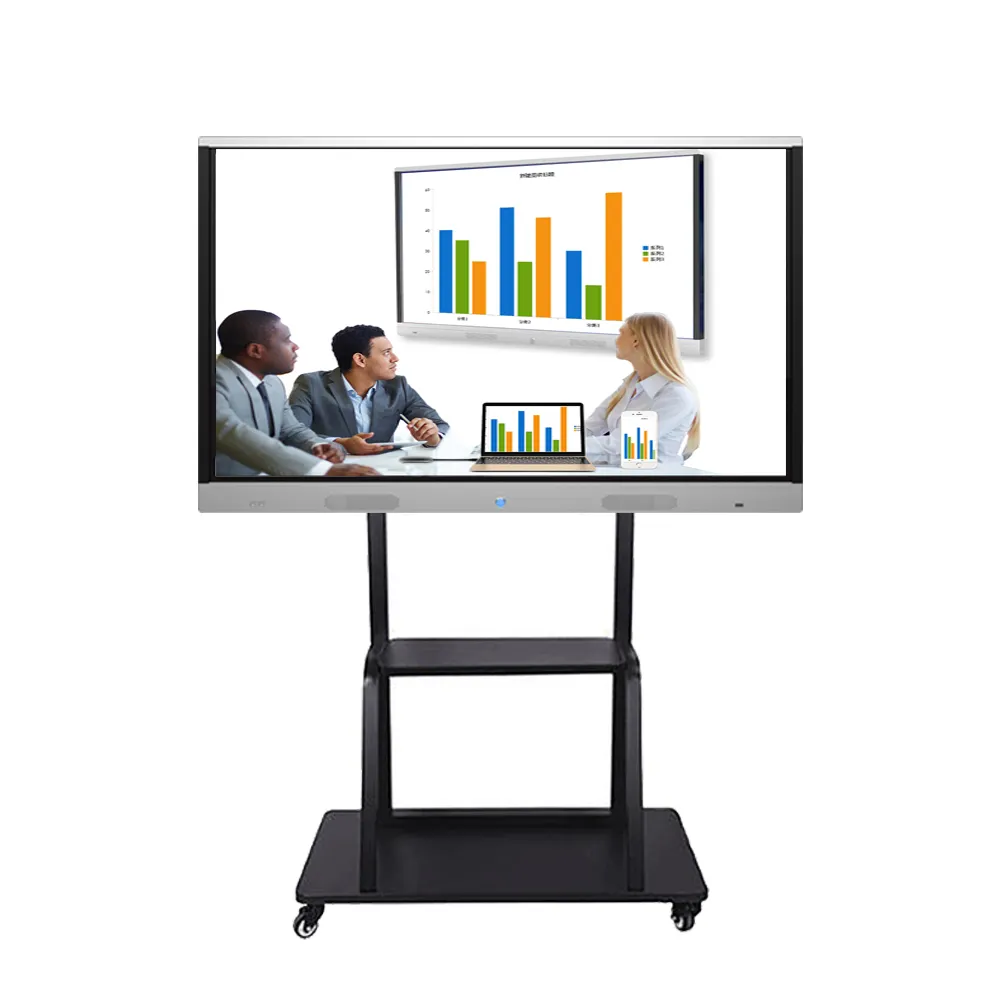 Produttore personalizzato 55 pollici Touch Lcd giocatore di pubblicità per incontrare HD 4K Smart Board per l'insegnamento dell'interazione