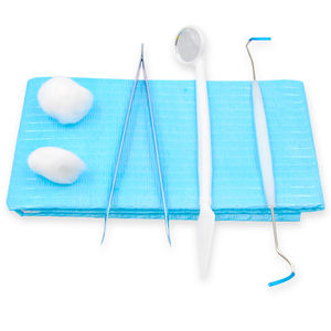 Kits jetables pour les dents, lot de 100 pièces, fraises, miroir, bouche, Kits pour tests dentaires - Product Image 1
