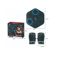 Jeu de boxe électronique intelligent avec cible murale musicale et gants – Jouet d'entraînement de réflexes pour le sport