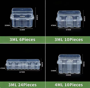 Wholesale 3 mL 2 Vial Containers <b>Secure</b> and Durable 3ml Plastic Vial Storage <b>Box</b> for Peptide Lyophilized Powder Portable - Product Image 4