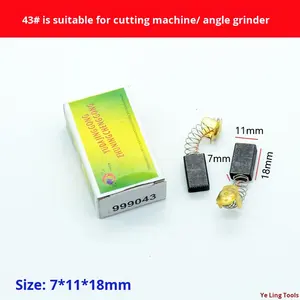 Escobillas de Carbón para Taladros Eléctricos, Martillos Rotatorios, Amoladoras Angulares, Máquinas de Corte, Tipo Resorte, Universal, Varios Modelos, China, 1 Año - Product Image 5