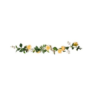 ดอกกุหลาบประดิษฐ์แบบพวงมาลัยติดผนัง ยี่ห้อ Late Elm ทำจากโพลีเอสเตอร์ สำหรับตกแต่งภายในและภายนอกอาคาร - Product Image 4