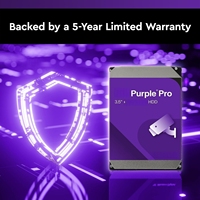 Disque dur interne Purple Pro de 10 To - SATA 6 Gb/s, 512 Mo de cache, 3,5 pouces - WD102PURP
