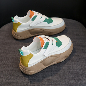 <span class=keywords><strong>Petites</strong></span> chaussures pour femmes, version coréenne, style écolière, printemps, nouvelle collection, légères, à lacets, plateforme, vernis magique, décontractées - Product Image 6