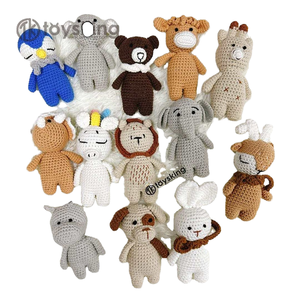 100% toysking แฮนด์เมดผ้าฝ้าย PP บรรจุในสต็อกสำหรับทารกโครเชต์รูปสัตว์ป่าขนาดเล็ก - Product Image 4