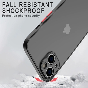 Funda de teléfono mate de lujo a prueba de golpes para <span class=keywords><strong>IPhone</strong></span> 16 15 14 13 12 11 Pro Max XS 7 8 Plus SE Mini Frosting Logo ODM Comes OPP Bag - Product Image 3