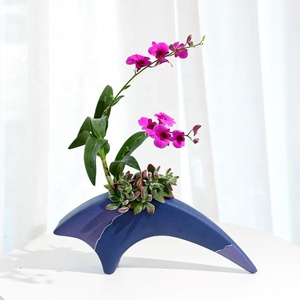Kenzan style japonais Ikenobo <span class=keywords><strong>Ikebana</strong></span> <span class=keywords><strong>vase</strong></span> à fleurs pour art floral <span class=keywords><strong>céramique</strong></span> outil d'arrangement de fleurs - Product Image 1