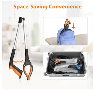 32" Trash <strong>Picker</strong> <strong>Upper</strong> Grabber 360&deg; Rotating Jaw Magnet 2-Pack Foldable Reacher Grabber Tools Surgery Recovery Must Haves Gifts - Product Image 6